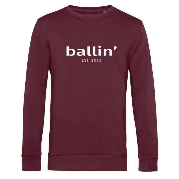 Ballin Est. 2013 basic sweater heren burgundy