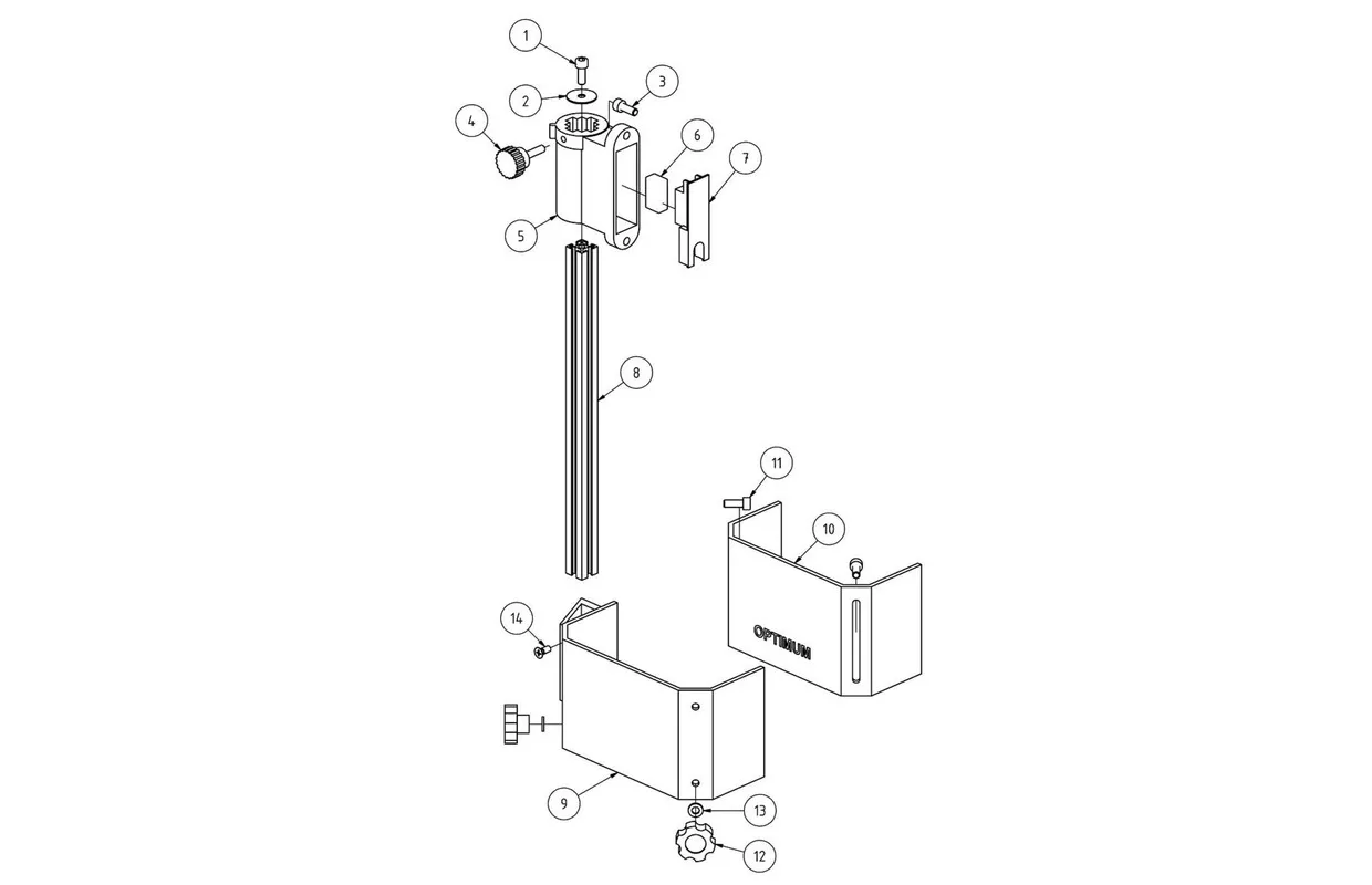 Boorafscherming dubbel venster Optimum Optimum