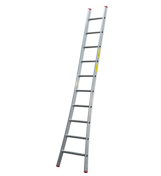 Enkele ladder SuperPro met uitgebogen ladderbomen 16 sporten   lengte 425 cm