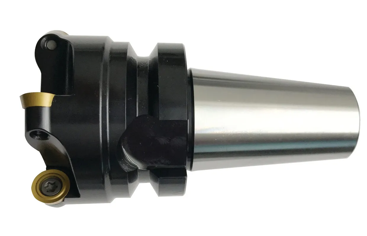 KOPIEER EN VLAKFREES DIAMETER 63 MM MET GEïNTEGREERDE OPSTEEKDOORN BT40 OPNAME INCLUSIEF 5 FREESPLATEN RDET1003  OPTIMUM