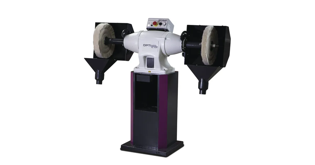 Polijstmachine dia. 350 mm 1400 tpm 4400 W 400V 10 jaar Optimum garantie Optigrind