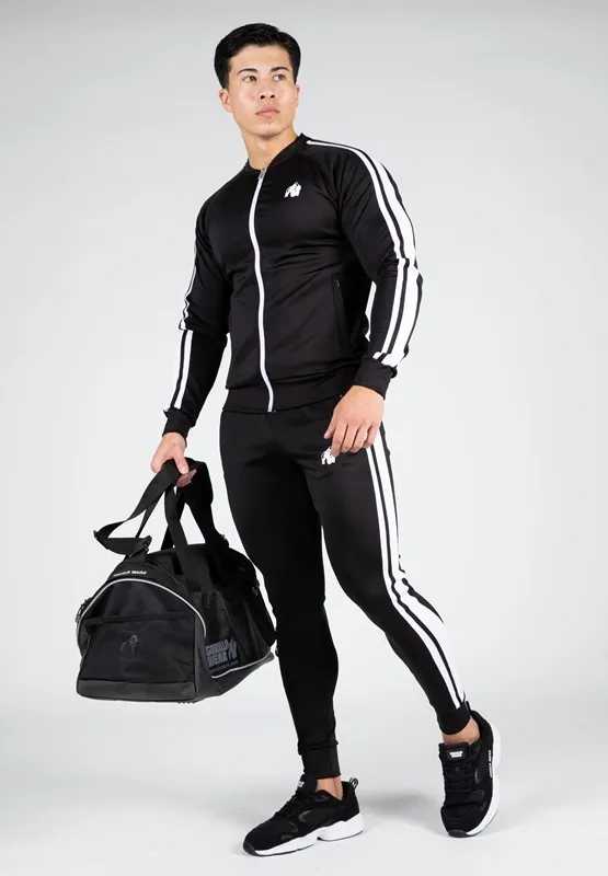 RIVERSIDE TRACK PANTS  BLACK  4XL