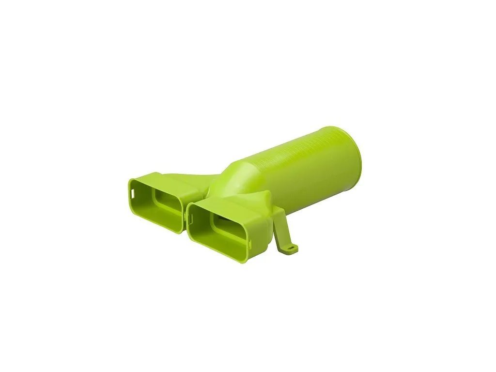 UBBINK AE55SC VENTIELADAPTER Ø125MM RECHT MET 1 AFDEKKAP  0188164