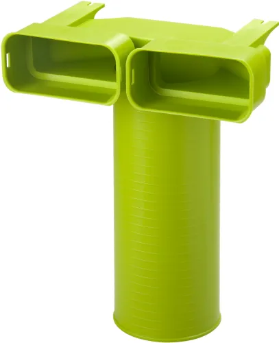 Ubbink Air Excellent AE35sc ventieladapter 90° 125 met 1 afdekkap