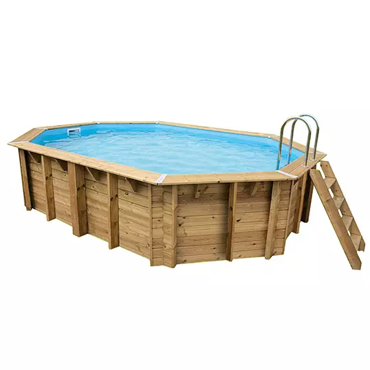 Ubbink Houten Zwembad Azura - 355x490x130 cm