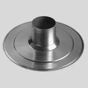 Ubbink plakplaat Ø136mm - aluminium - 0169903