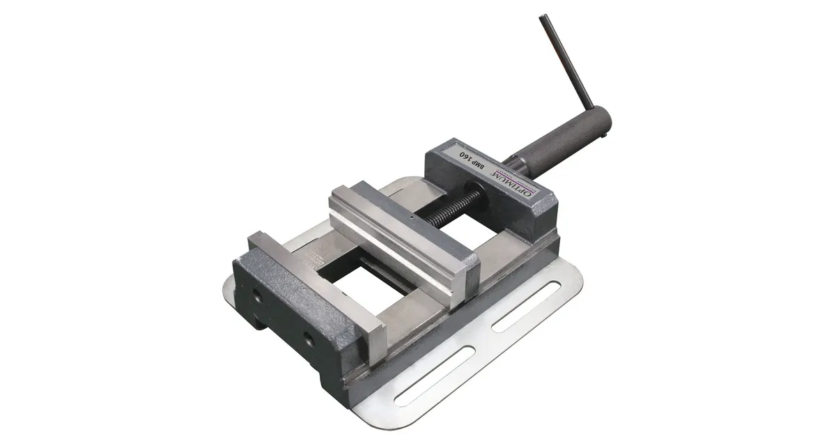 Universele boorklem dubbele prismabek bekbreedte 245 mm klemopening 195 mm bekhoogte 50 mm Optimum