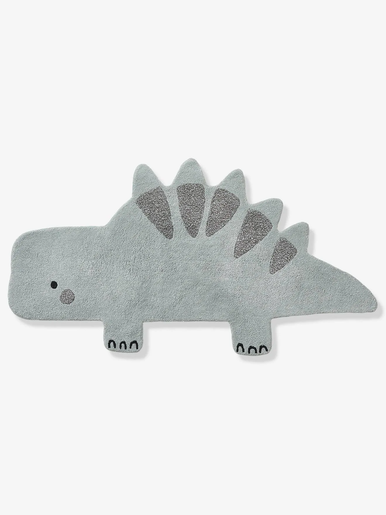 VERTBAUDET  TAPIJT KLEINE DINO  KAKI GROEN